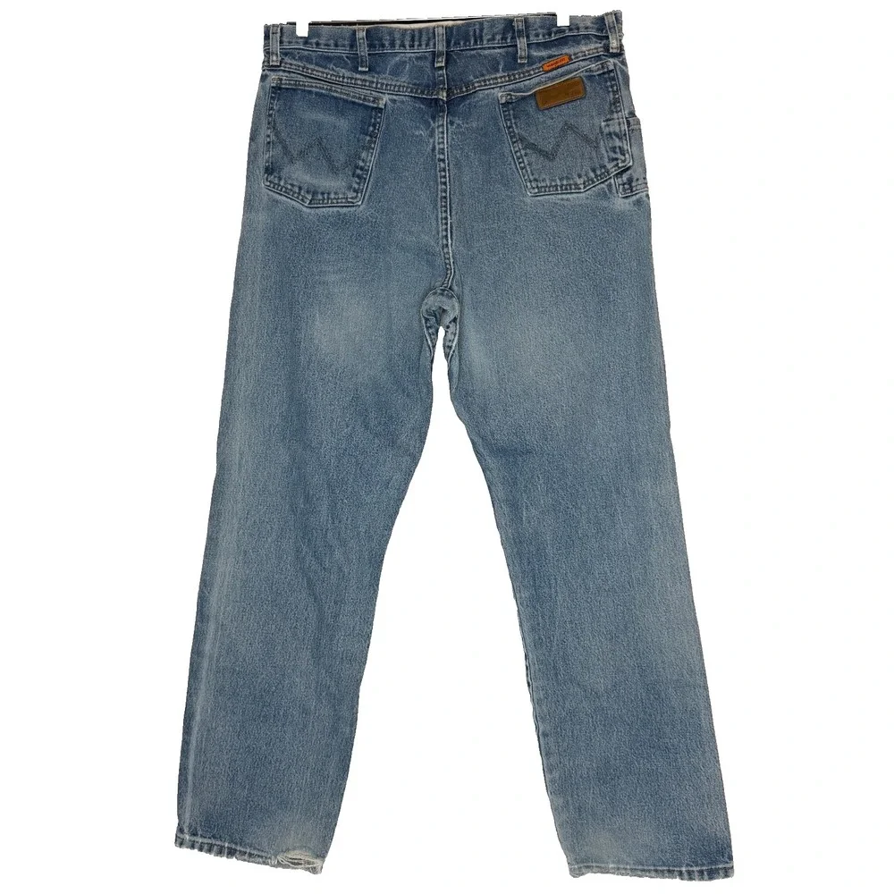 Wrangler FR flame resistant jeans CAT2‎ 2112 relaxed fit blue denim 40x34
